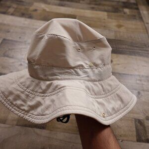 L.L.Bean Wide Brim Sun Hat‎ Beige Size Small Boonie Hat